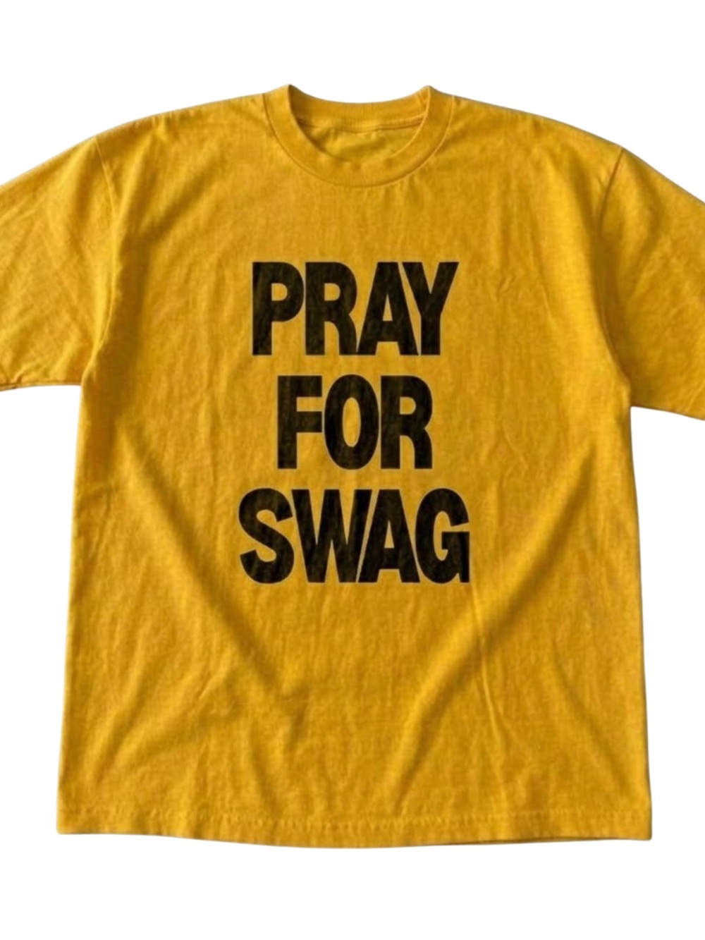 Gildan Daisy Short Sleeve Tee with Black "PRAY FOR SWAG" Print